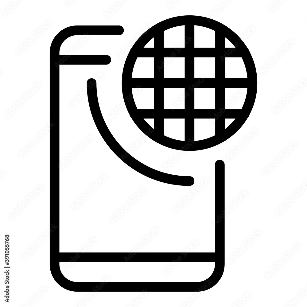 Mobile banking icon. Outline mobile banking vector icon for web design isolated on white background Mobile banking icon. Outline mobile banking vector icon for web design isolated on white background