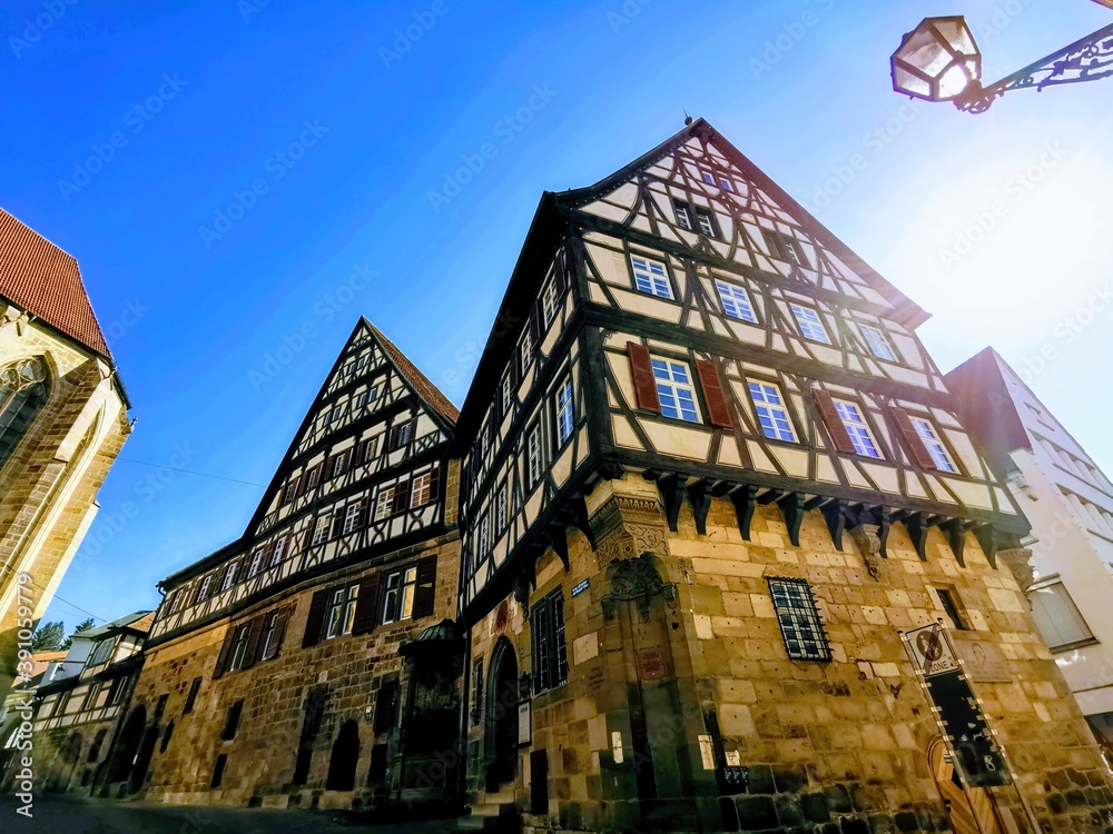 old building in the medieval city center of Esslingen, Germany