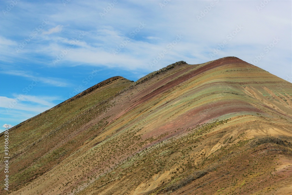 Colourful hills