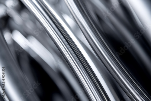 Abstract industrial background of metal pipes construction. photo