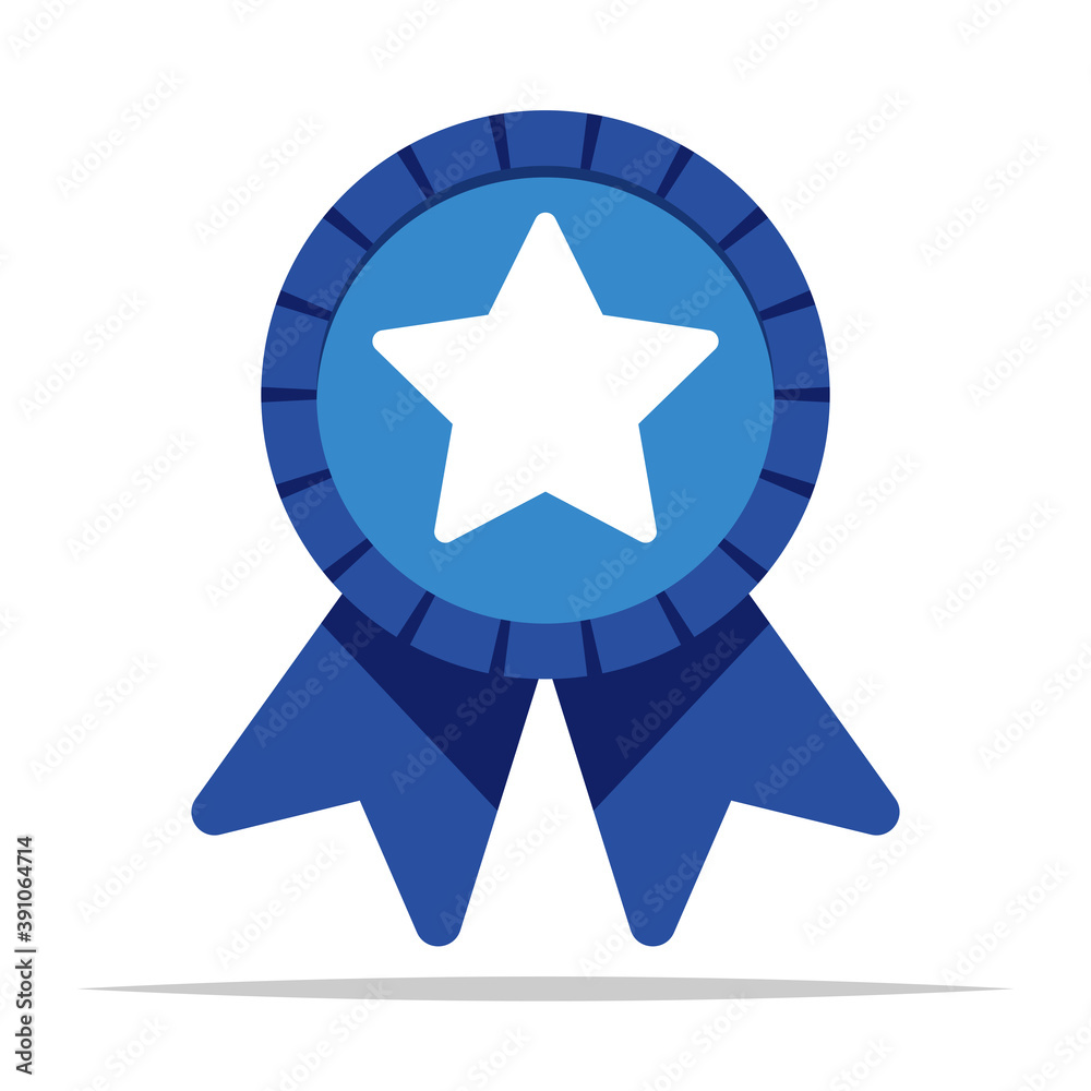 Seal badge ribbon vector isolated illustration Seal badge ribbon vector isolated illustration