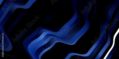 Light BLUE vector background with bent lines.