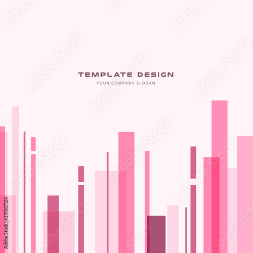 Geometric abstract  background   Vector and illustration banner poster template