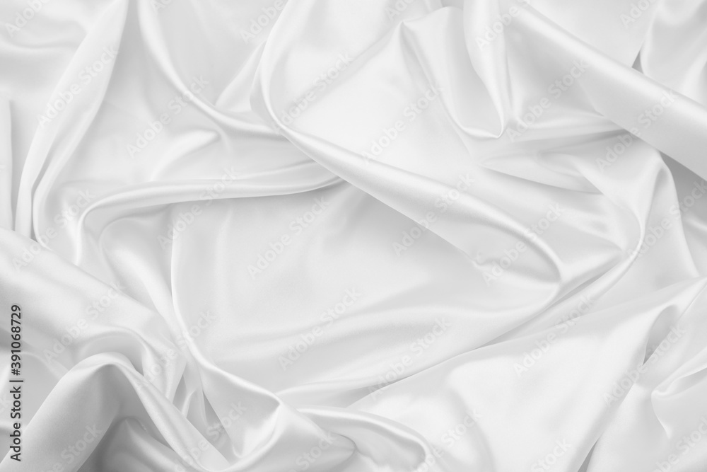 Obraz premium White silk fabric lines texture background