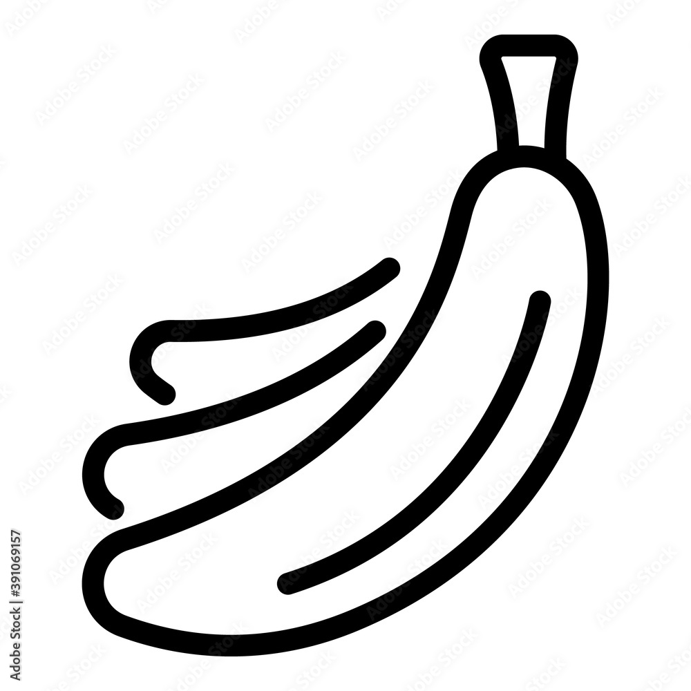 Bananas icon. Outline bananas vector icon for web design isolated on white background Bananas icon. Outline bananas vector icon for web design isolated on white background