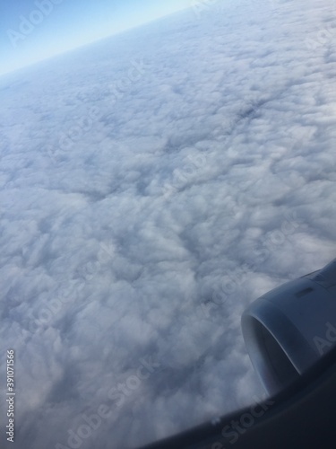 view from airplane window