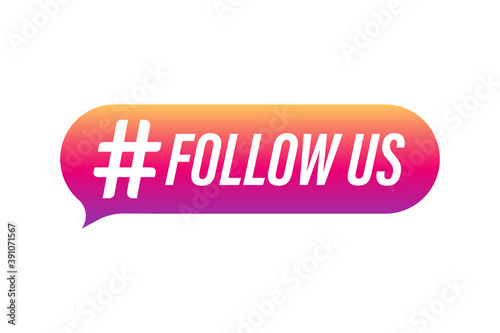 Follow us hashtag thursday throwback symbol. Vector stock illustration.