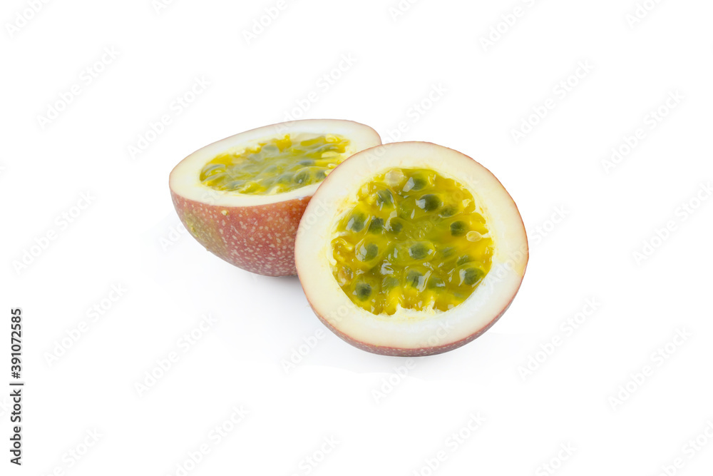 Passion fruit isolated on white background with clipping path Passion fruit isolated on white background with clipping path