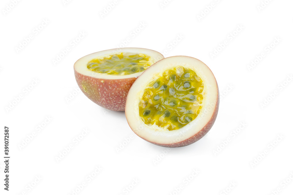 Passion fruit isolated on white background with clipping path Passion fruit isolated on white background with clipping path