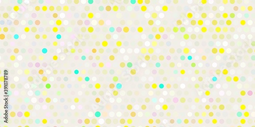 Light multicolor vector background with spots.