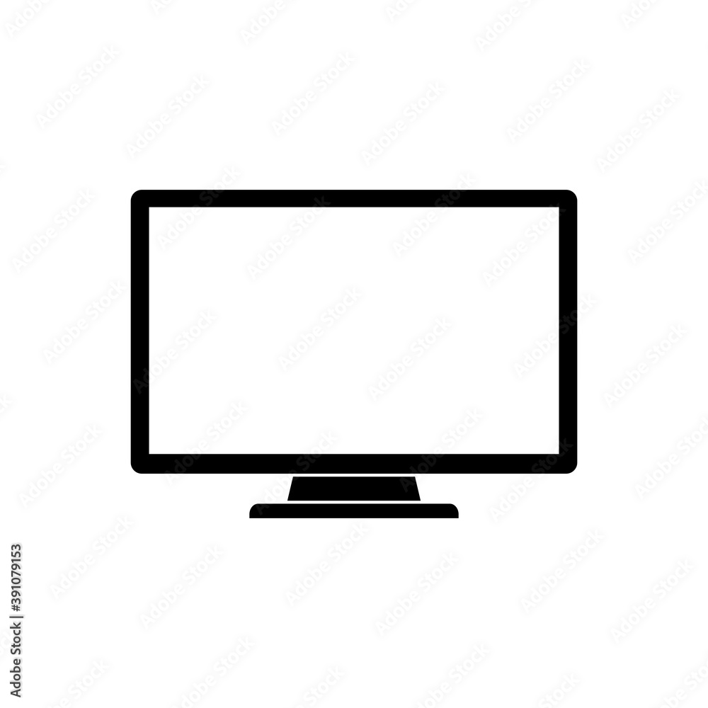 Monitor icon isolated on white background. Display Vector illustration. Monitor icon isolated on white background. Display Vector illustration.