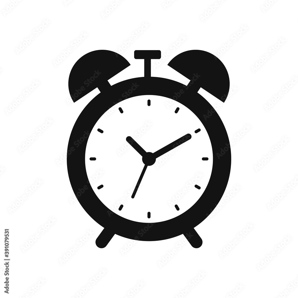 Alarm clock icon isolated on white background. Vector illustration Alarm clock icon isolated on white background. Vector illustration