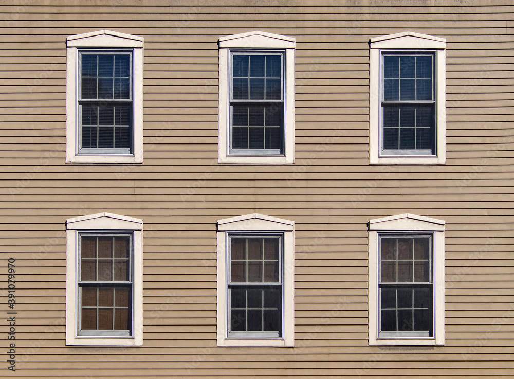 Building with six windows