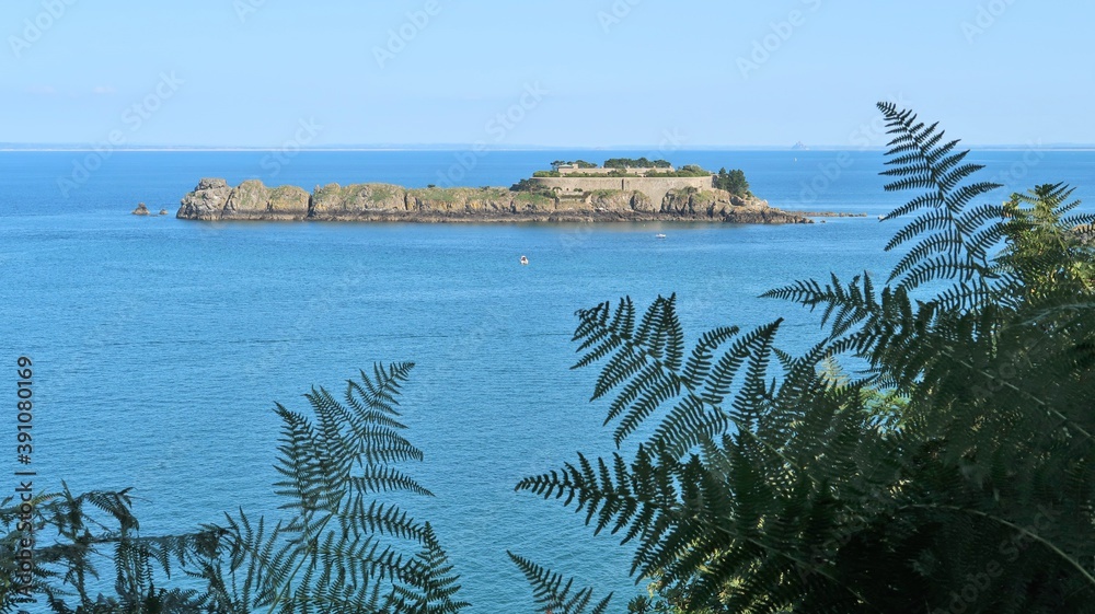 Paysage de mer en Bretagne, panorama