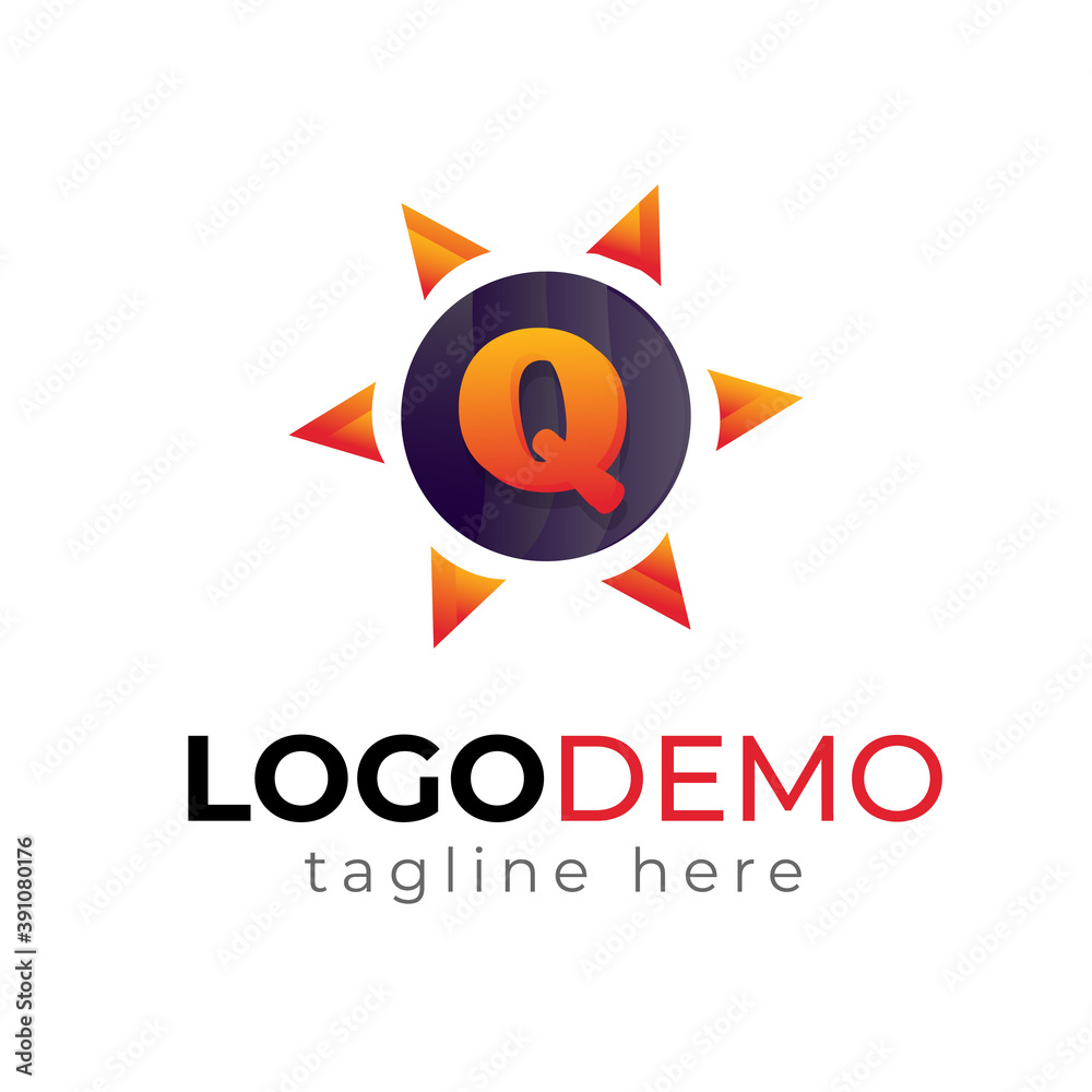 Initial Latter Q and Sun Logo design vector illustration template.Sun logo icon vector. Sun logo design template. Simple logo sunshine on the trendy Design. Power energy Design template Initial Latter Q and Sun Logo design vector illustration template.Sun logo icon vector. Sun logo design template. Simple logo sunshine on the trendy Design. Power energy Design template