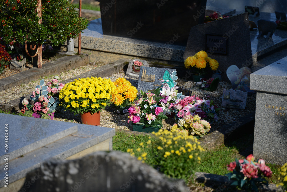 Ταπετσαρία FRA - ILLUSTRATION PHOTOGRAPH OF A CEMETERY