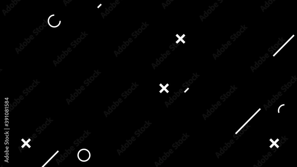 custom made wallpaper toronto digitalMotion trendy graphic. Geometric dynamic banner for business. Looped footage with decorative mobile forms, abstract simple shapes on a dark background.  Animation for modern web design, websites.