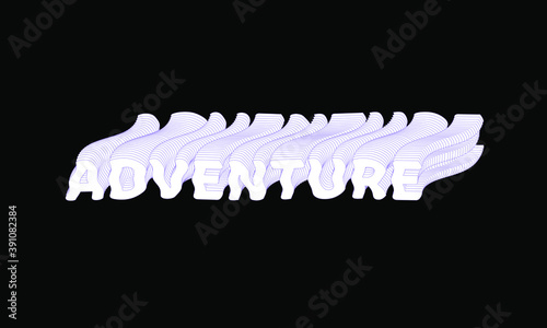 Adventure text effect abstract background template with bold style use for logo and banner headline