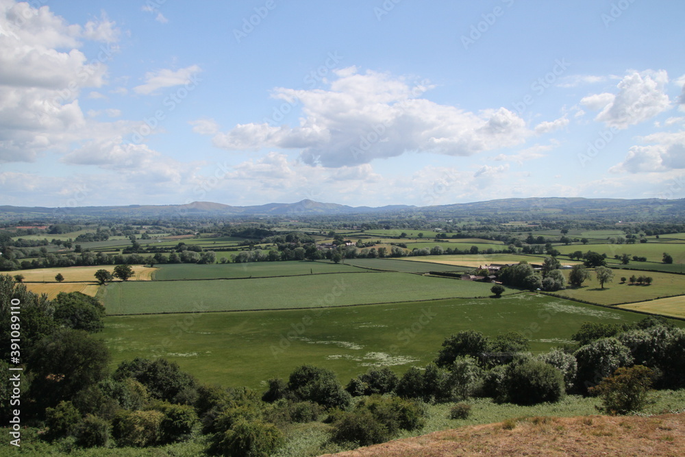 The Shropshire Countryside from Lyth Hill near Shrewsbury