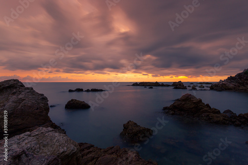 Early morning , sunrise over sea