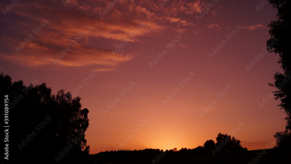 Obraz premium sunset in the mountains