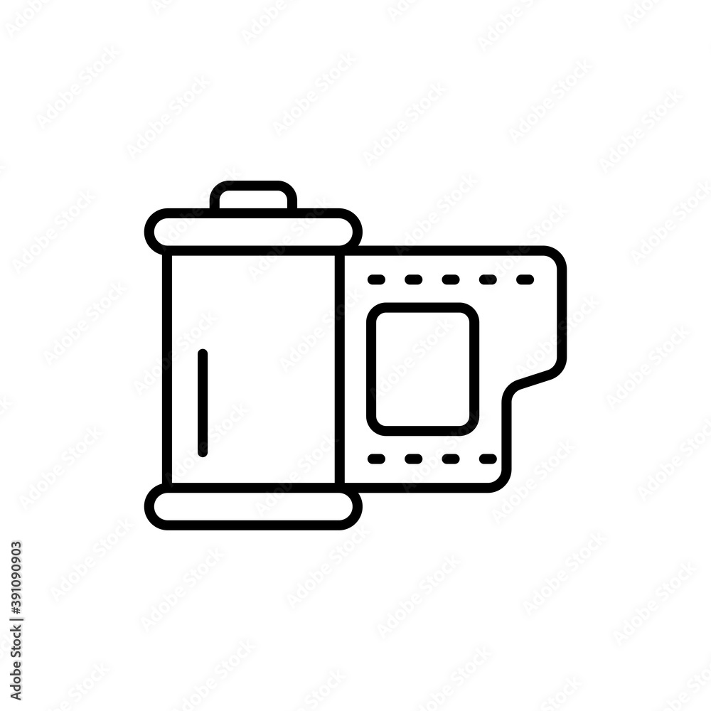 Video Shutter Outline Icon Style illustration. EPS 10 Video Shutter Outline Icon Style illustration. EPS 10