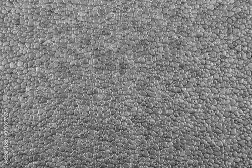 Top view of grey thermocol background, textured background