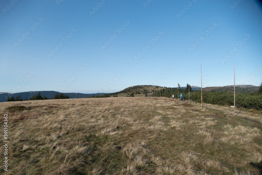Jeseniky mountains in a sunny autumn day Jeseniky mountains in a sunny autumn day