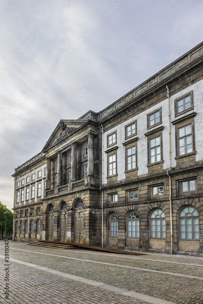 Porto University building (Universidade do Porto). Porto, Portugal.