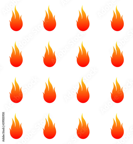 fireball pattern vector. Fire texture