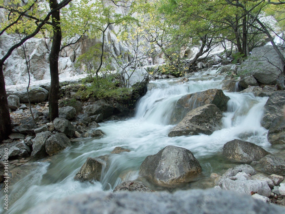 famous natural park paklenica gorge in velebit mountains famous natural park paklenica gorge in velebit mountains