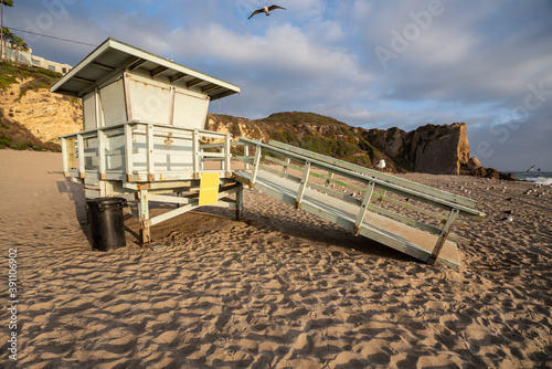 Lifeguard tower at Westward...