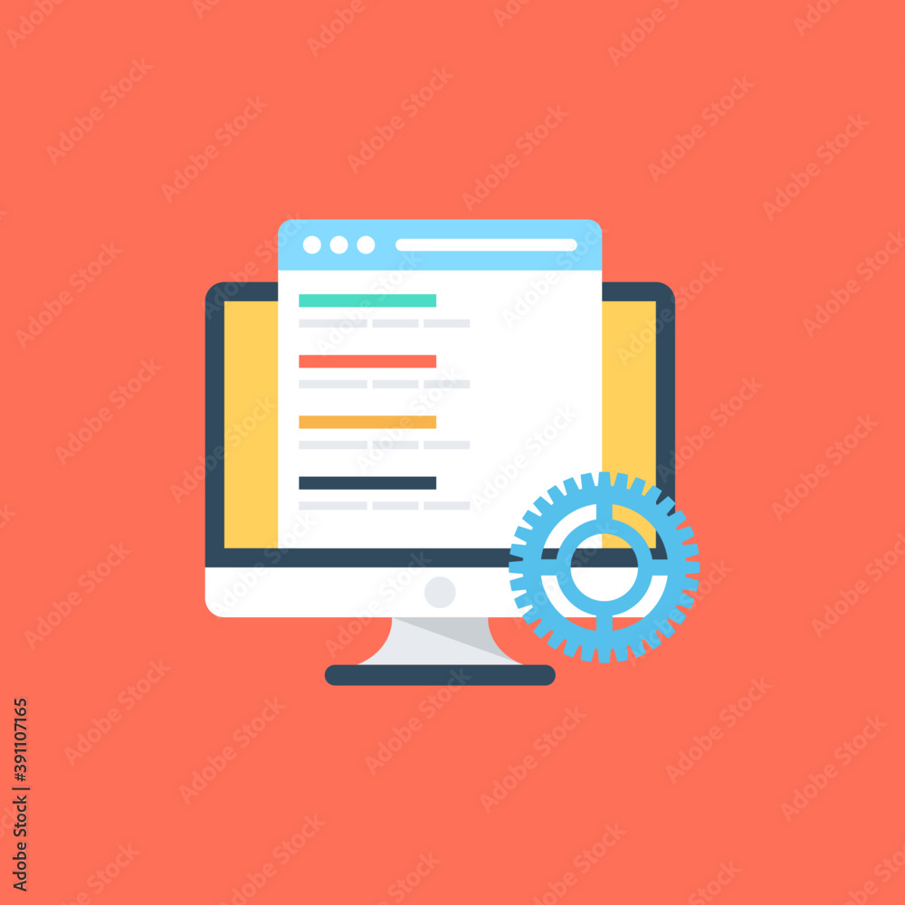 Flat vector illustration of On-page optimization
Flat vector illustration of On-page optimization