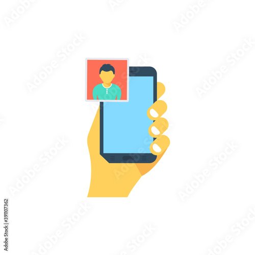  Social media concept. Flat design vector illustration 