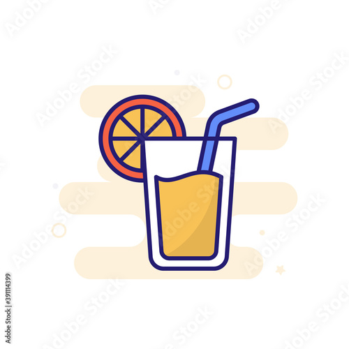 Juice Icon Style illustration. EPS 10 File