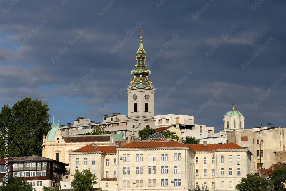 Belgrade,capital city of Serbia, cityscape old part of the town