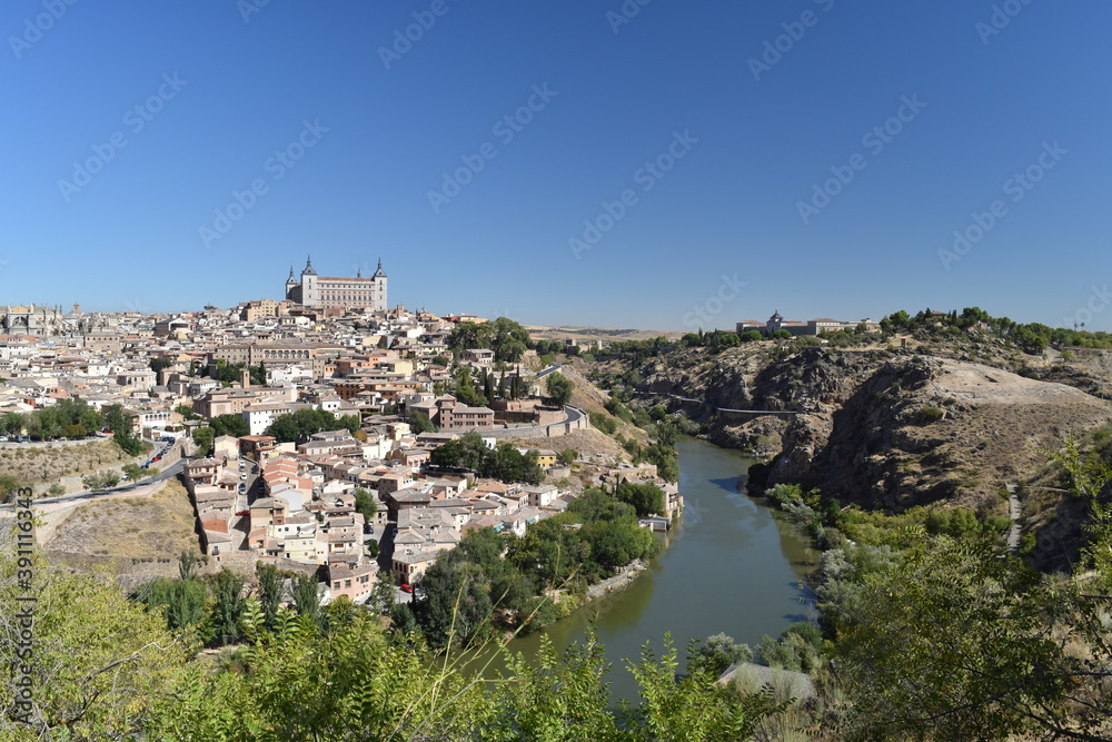 View of toledo and tagus river