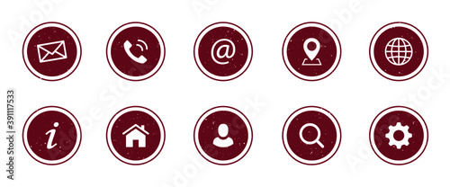 Contact Icons Web Communication