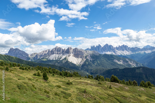 Landscape panorama of Seiser Alm in South Tyrol  Italy
