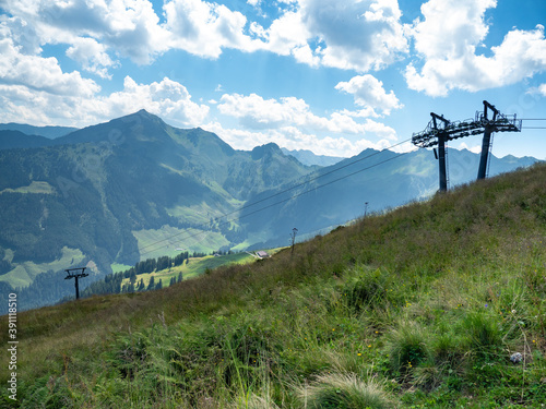 Landscape panorama in Tyrol, Austria.