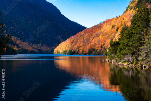 Lower Ausable lake color during fall foliage