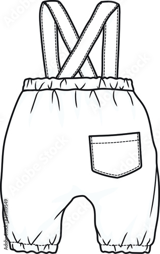 babies and toddlers vector fashion flat sketch design