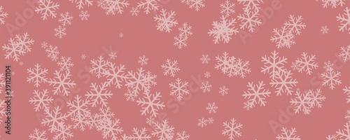  colored winter background with snowflakes