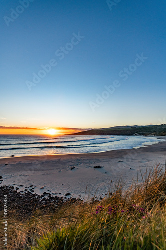 Fototapeta Naklejka Na Ścianę i Meble -  Sunset at the coast in New Zealand