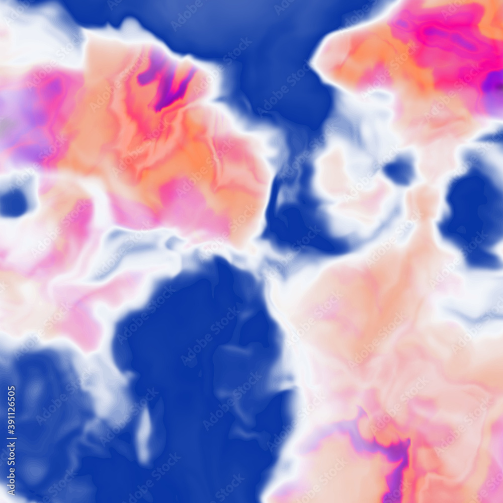 Blue pink violet swirls, abstract watercolor background Blue pink violet swirls, abstract watercolor background