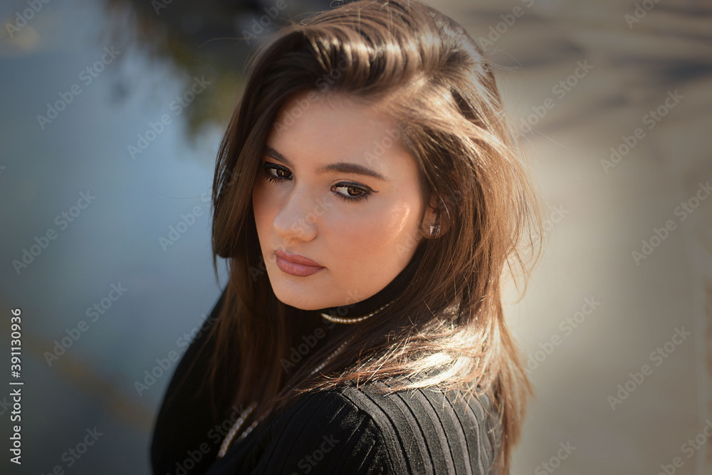Portrait of a beautiful young woman Portrait of a beautiful young woman
