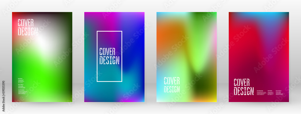 Fototapeta premium Pastel Soft. Rainbow Gradient Set Color Background