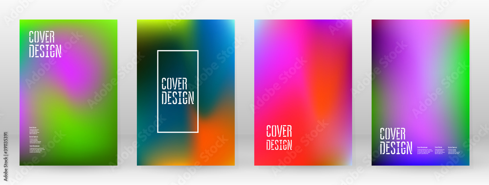 Pastel Soft. Rainbow Gradient Set Color Background