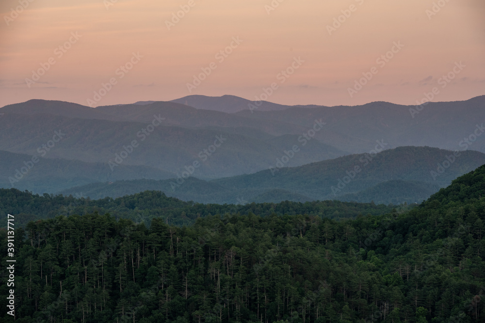 Evening View From Foothills Parkway