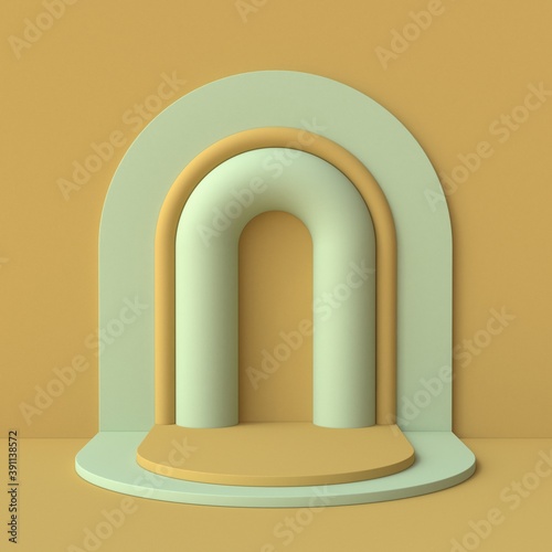 Abstract mock up architectural arc 3D © djmilic